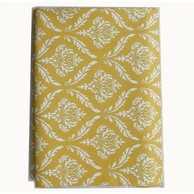 Fleur de Soleil - Nappe enduite ronde ou ovale Pompadour jaune