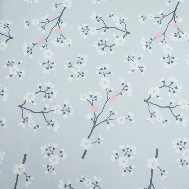 Fleur de Soleil - Nappe enduite ronde ou ovale Cerisier Gris rose