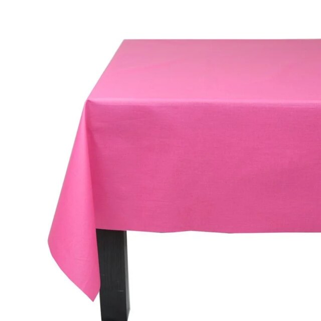 Fleur de Soleil - Nappe enduite rose fuchsia