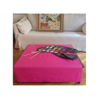 Nappe enduite rose fuchsia par la marque Fleur de Soleil Fleur de Soleil - Nappe enduite rose fuchsia
