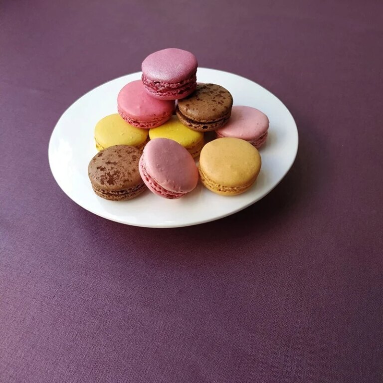 Fleur de Soleil - Nappe prune enduite