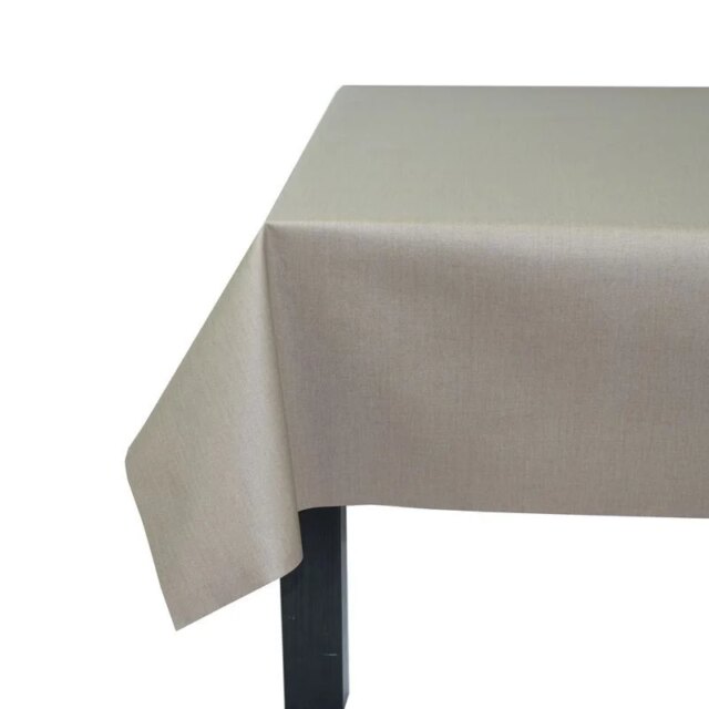 Fleur de Soleil - Nappe taupe enduite