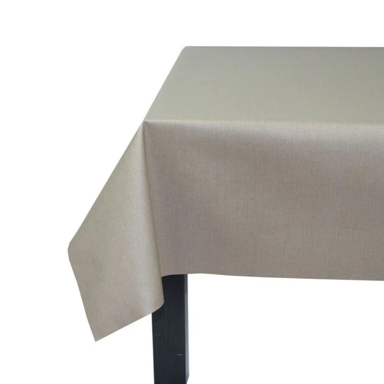 Fleur de Soleil - Nappe taupe enduite