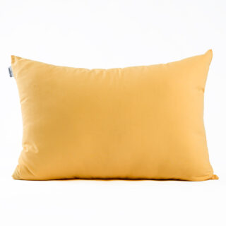 DEJORINE - Housse de coussin unie en Coton – Jaune