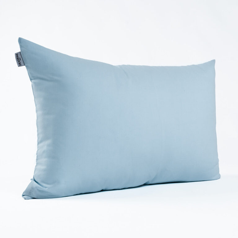 Dejorine - Housse de coussin unie en Coton - Bleu ciel – 50x70cm