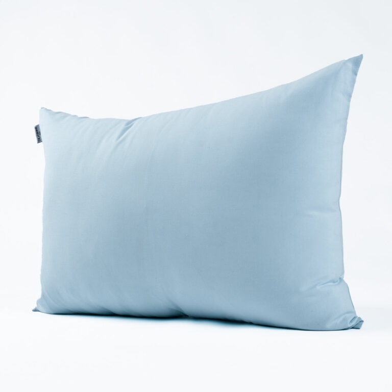Dejorine - Housse de coussin unie en Coton - Bleu ciel – 50x70cm