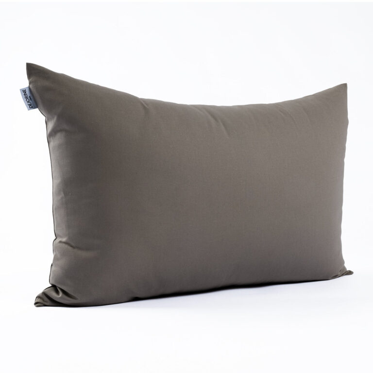 Dejorine - Housse de coussin unie en Coton - Marron – 50x70cm