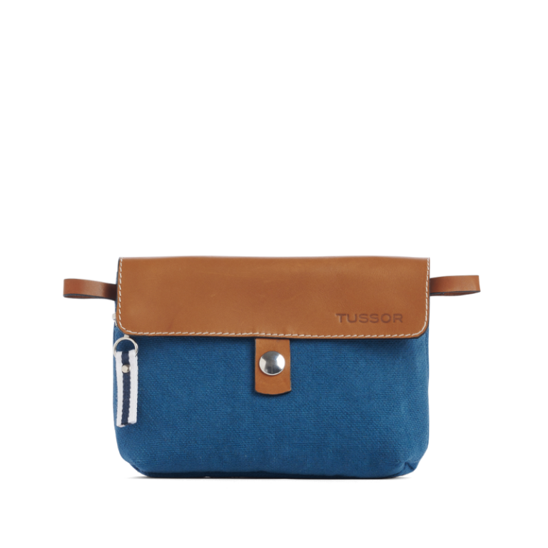 TUSSOR - Pochette Mobile Bleu canard