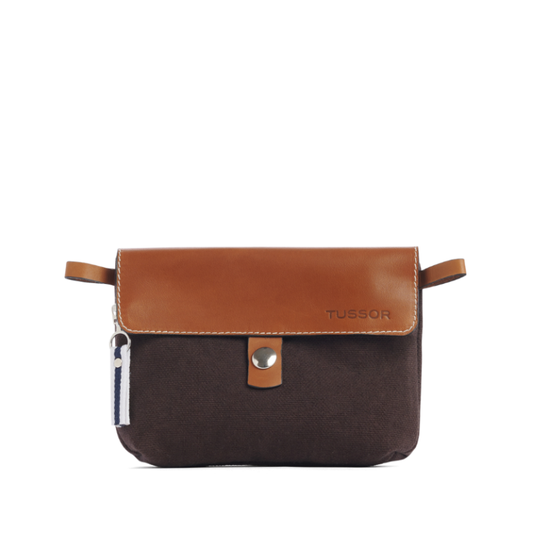 TUSSOR - Pochette Mobile Chocolat