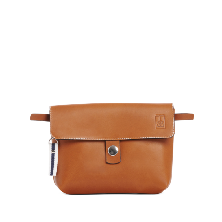 TUSSOR - Pochette Mobile Cuir gold