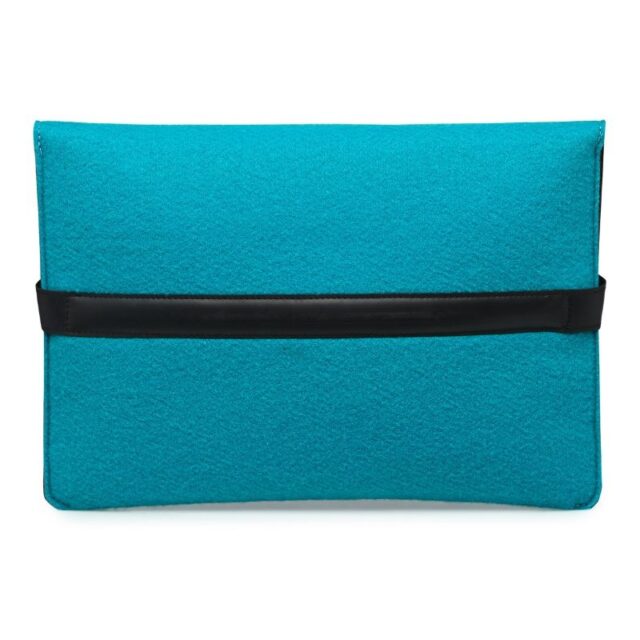 Saint-Lazare - Pochette ordinateur Made in France - Turquoise
