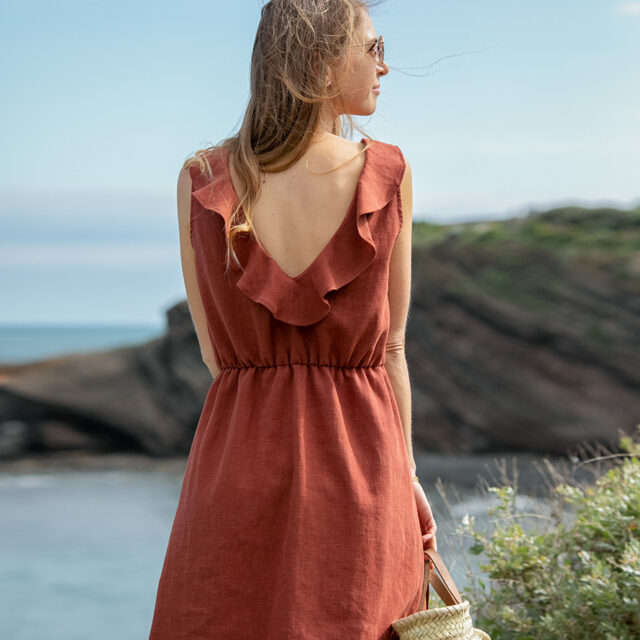 April et C - Robe Mathilde - sépia