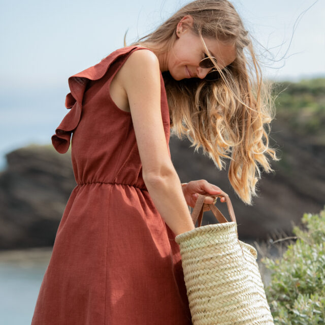 April et C - Robe Mathilde - sépia