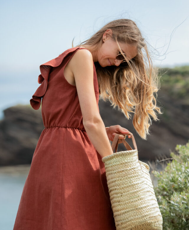 April et C - Robe Mathilde - sépia