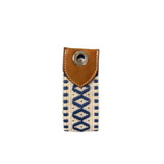 TUSSOR - Sangle large Crustacés bleu mer