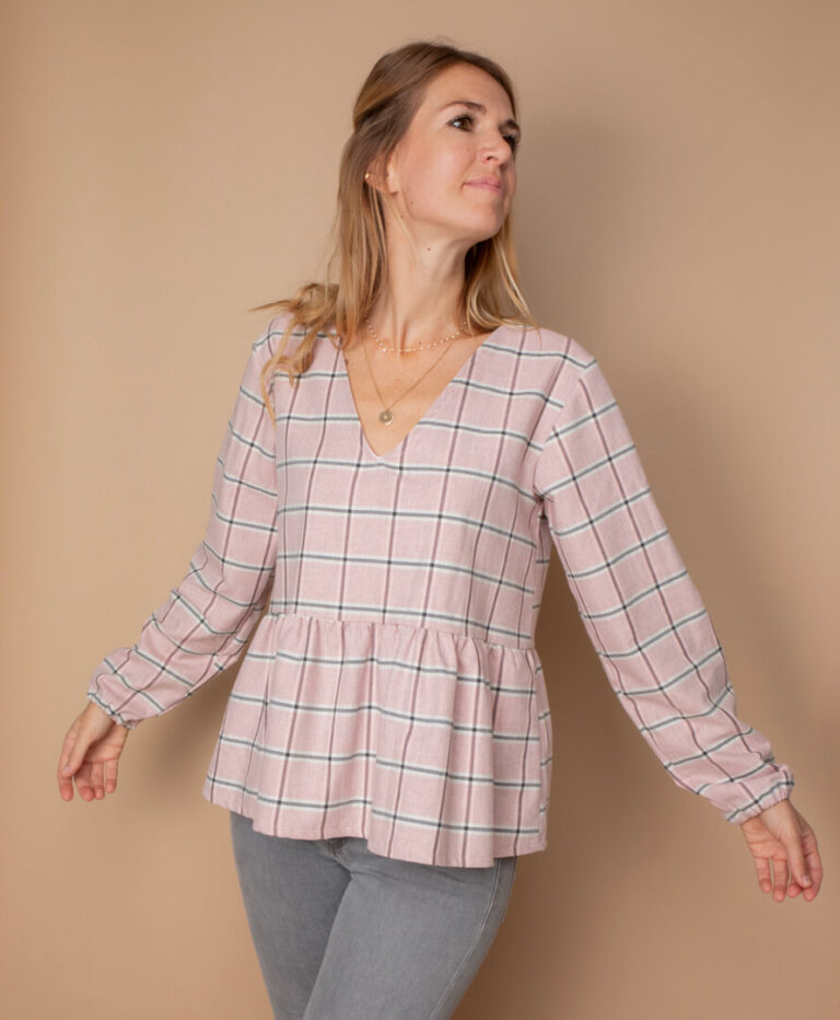April et C - Blouse Lou - Carreaux