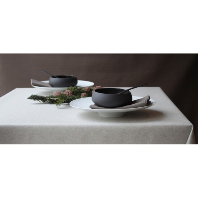 Fleur de Soleil - Serviettes de table Coton / Lin - Lot de 2