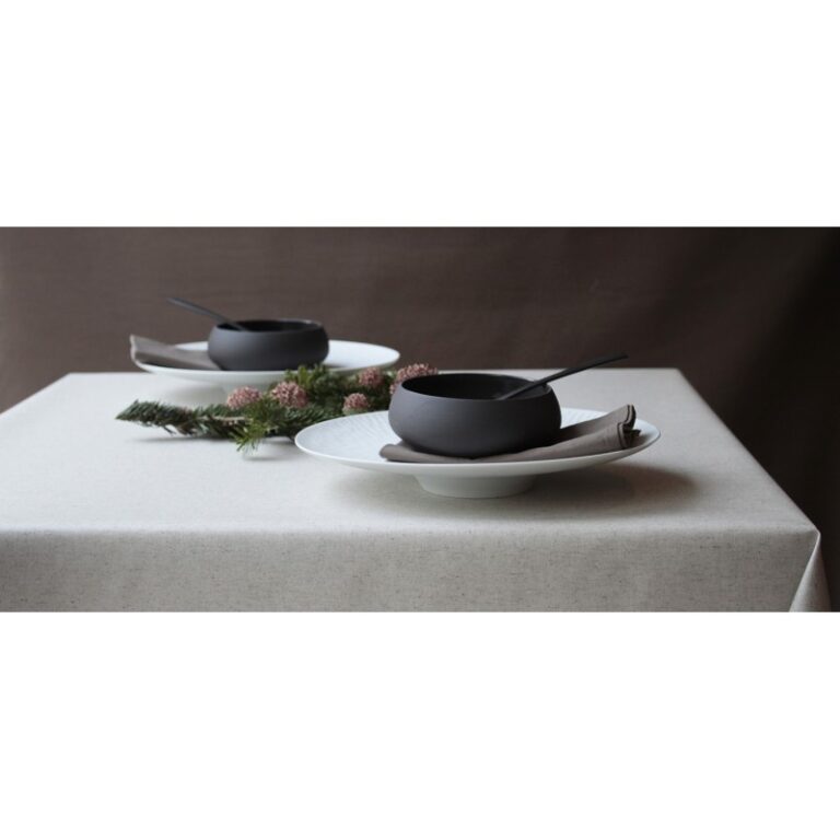 Fleur de Soleil - Serviettes de table Coton / Lin - Lot de 2