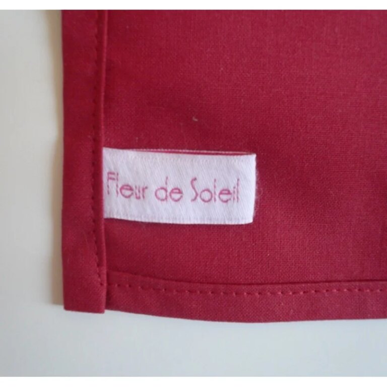 Fleur de Soleil - Serviettes de table Rouge - Lot de 2