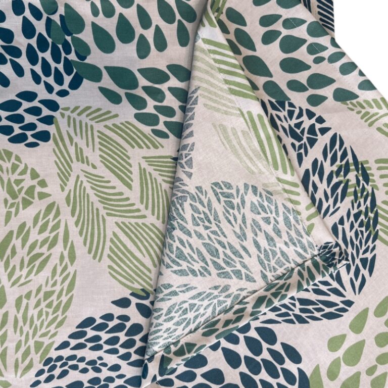 Fleur de Soleil - Serviettes Feuilles Vertes - Lot de 2