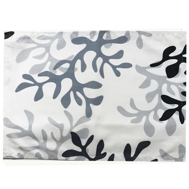 Fleur de Soleil - Set de table enduit Corail gris