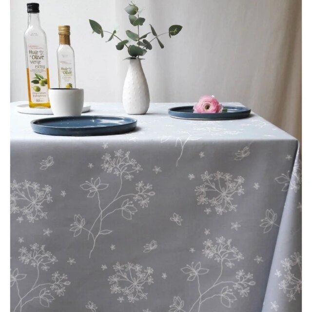 Fleur de Soleil - Set de table enduit Astrance gris