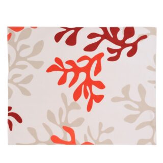 Fleur de Soleil - Set de table enduit Corail rouge