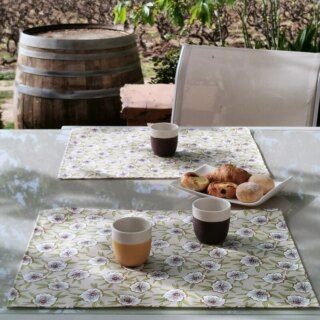 Fleur de Soleil - Set de table enduit Etamine