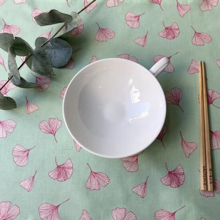 Fleur de Soleil - Set de table enduit Ginkgo Pistache