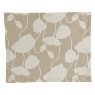 Fleur de Soleil - Set de table enduit Pavot beige