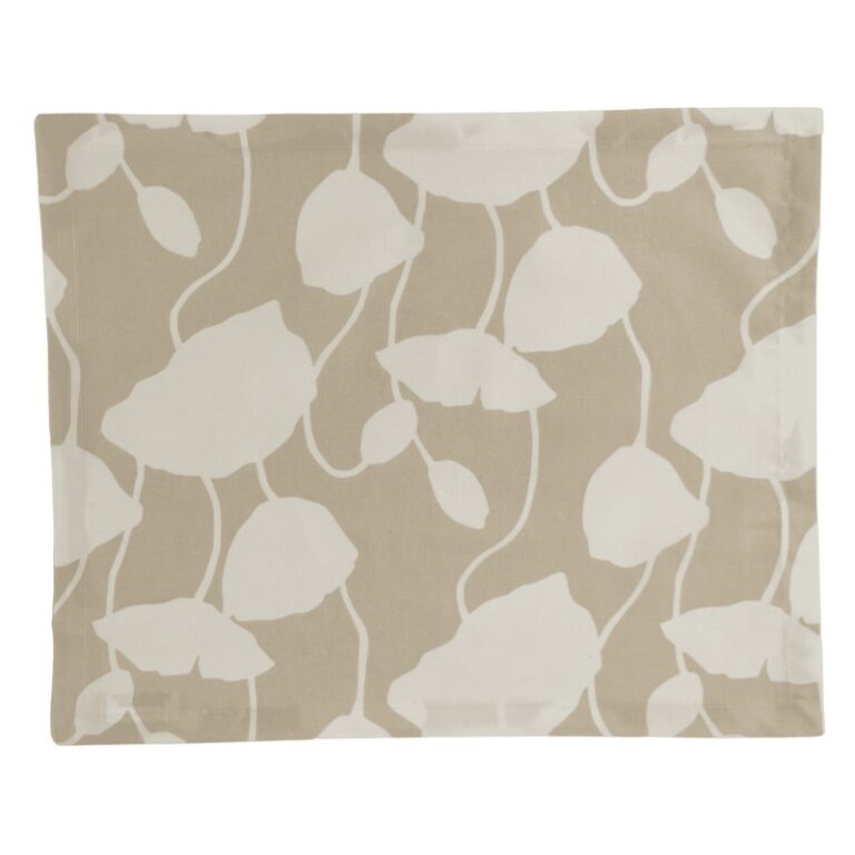 Fleur de Soleil - Set de table enduit Pavot beige