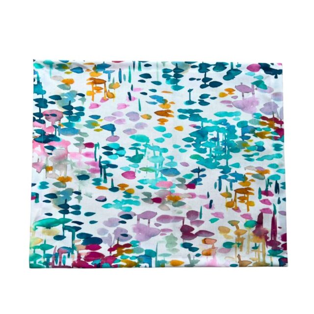 Fleur de Soleil - Set de table enduit Reflets Turquoise