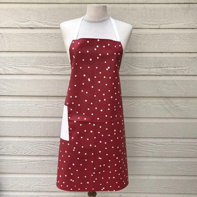 Fleur de Soleil - Tablier enduit Confettis rouge