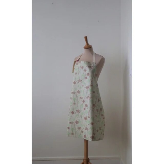 Fleur de Soleil - Tablier enduit Herbes taupe verte