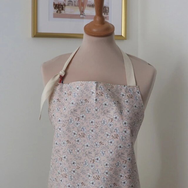 Fleur de Soleil - Tablier enduit Anémone rose