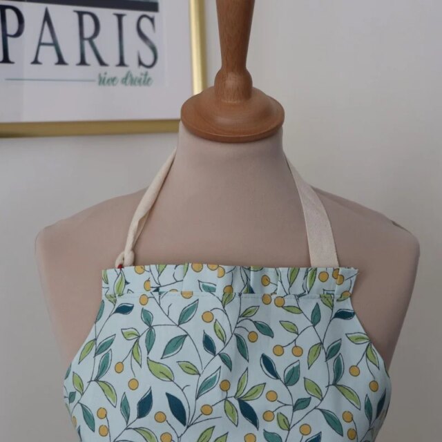 Fleur de Soleil - Tablier enduit Tilleul vert