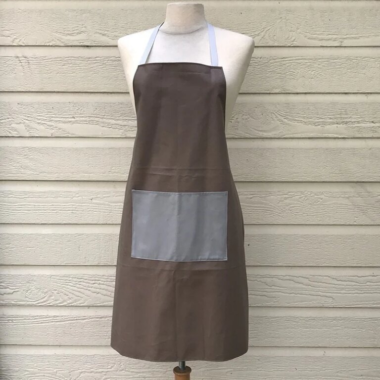 Fleur de Soleil - Tablier enduit Uni taupe