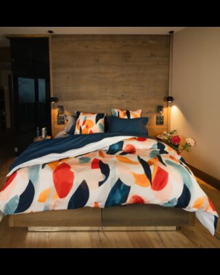 Blanc de Gérardmer - Taie d’oreiller en Percale imprimée Pétale 65x65cm