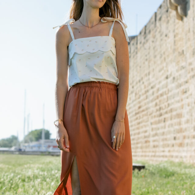 April et C - Jupe Mélanie - Chesnut