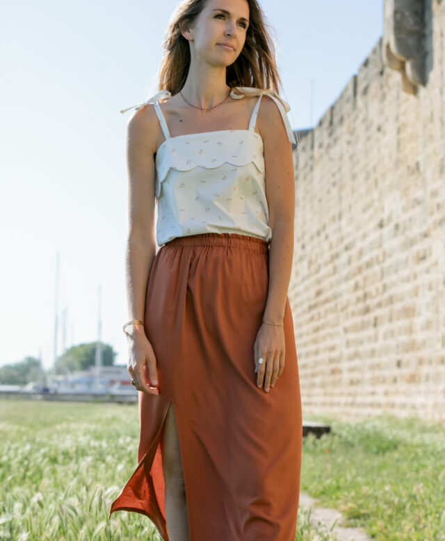 April et C - Jupe Mélanie - Chesnut