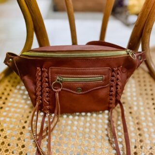 Maison Rottier - Sac Banane Cuir Marron Western