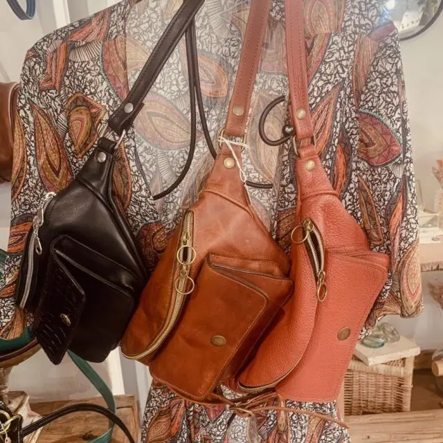 Maison Rottier - Sac Banane Cuir Argile