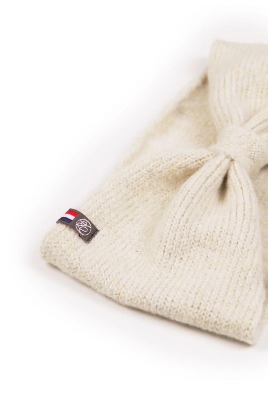 maison-bonnefoy - Bandeau Natacha – Ecru pailleté