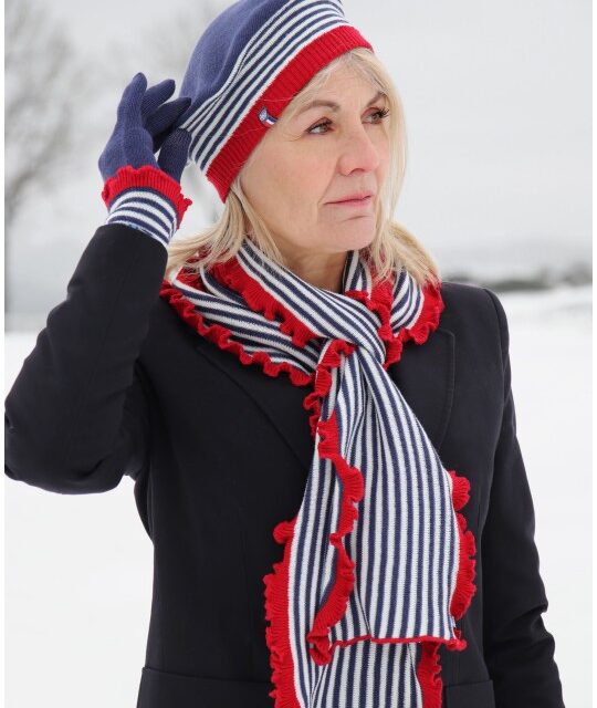 Maison Bonnefoy - Béret Léna Rouge Saphir