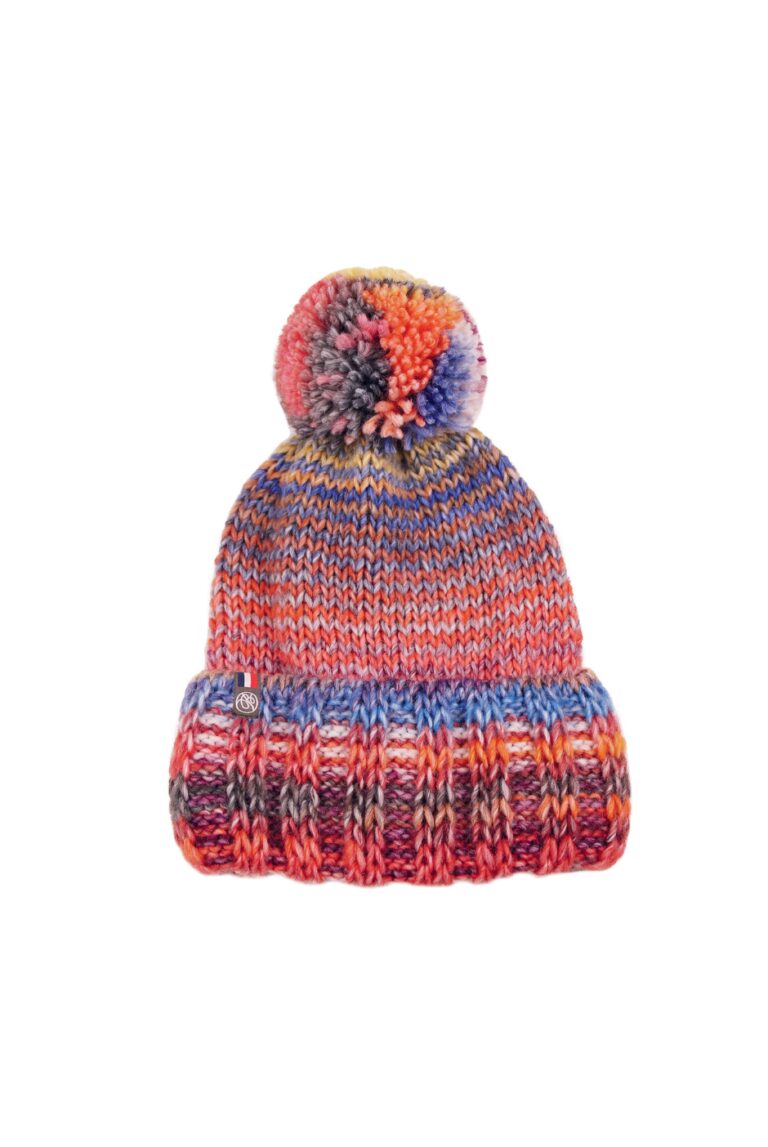 maison-bonnefoy - Bonnet Rafael avec pompon – Pastel Nude