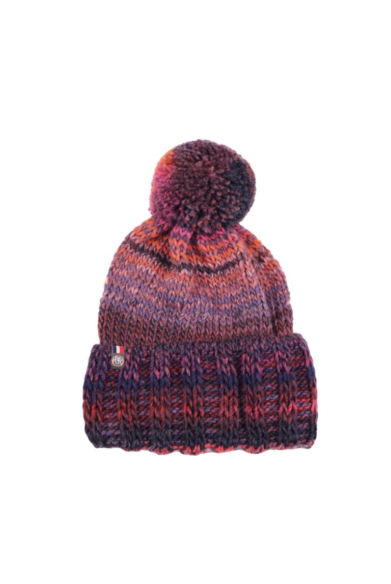 maison-bonnefoy - Bonnet Rafael avec pompon – Pastel Nude