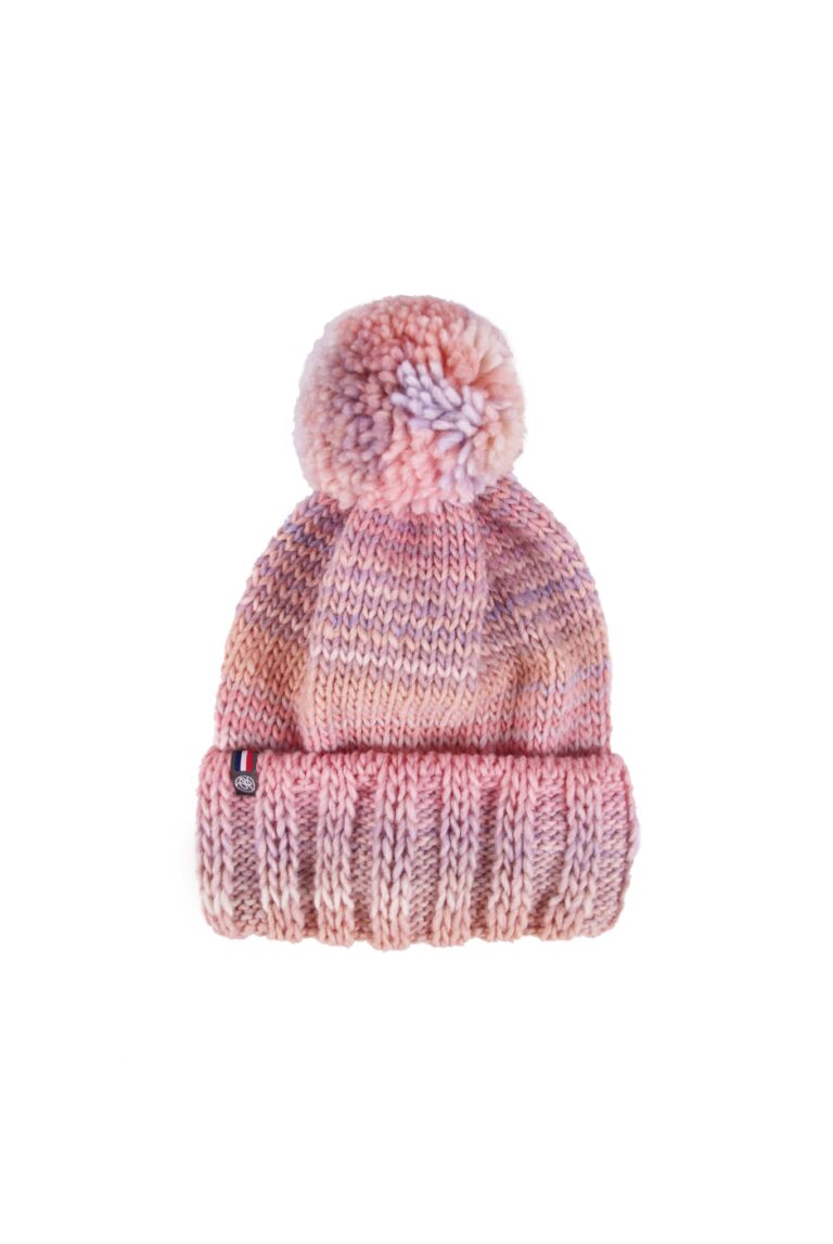maison-bonnefoy - Bonnet Rafael avec pompon – Pastel Nude