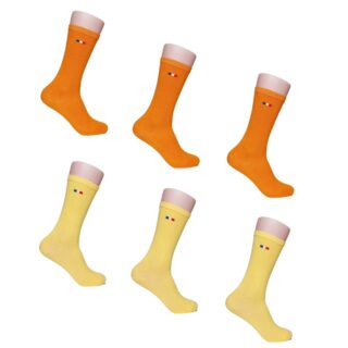 PALÂBA - Chaussette femme Orange Jaune – Pack de 6