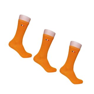 PALÂBA - Chaussettes femme Orange – Lot de 3