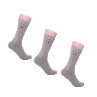 PALÂBA - Chaussettes homme grises – Lot de 3